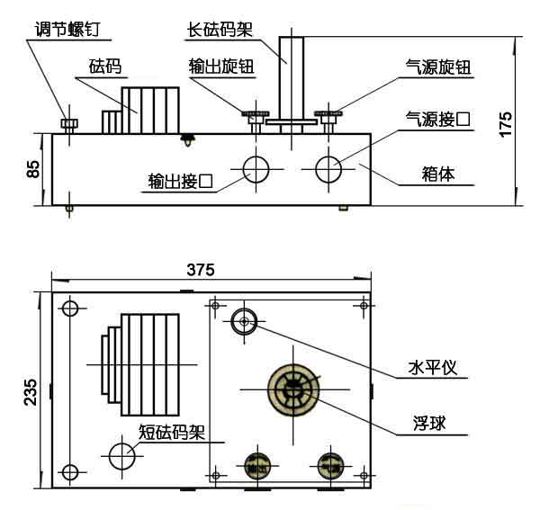 浮球式壓力計(jì)尺寸
